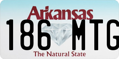 AR license plate 186MTG
