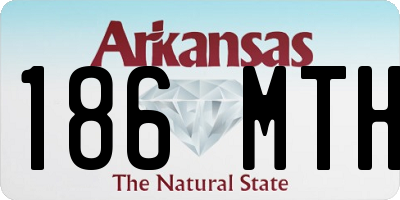 AR license plate 186MTH