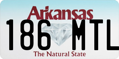 AR license plate 186MTL
