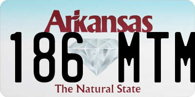 AR license plate 186MTM