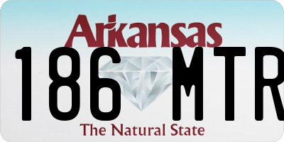 AR license plate 186MTR