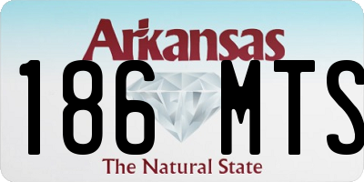 AR license plate 186MTS