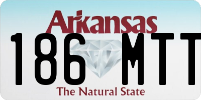 AR license plate 186MTT