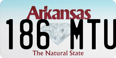 AR license plate 186MTU