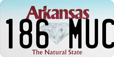 AR license plate 186MUC