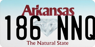 AR license plate 186NNQ