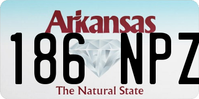 AR license plate 186NPZ