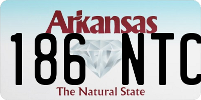 AR license plate 186NTC