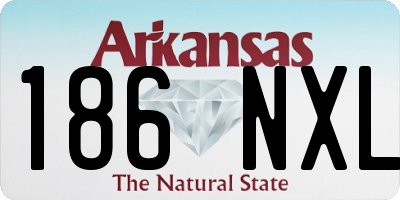 AR license plate 186NXL