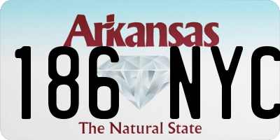 AR license plate 186NYC