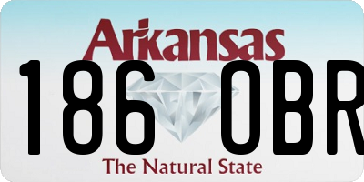 AR license plate 186OBR