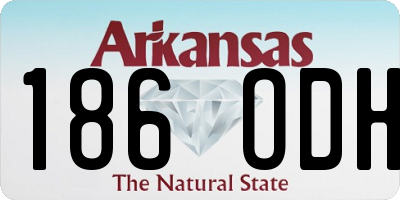 AR license plate 186ODH