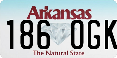 AR license plate 186OGK