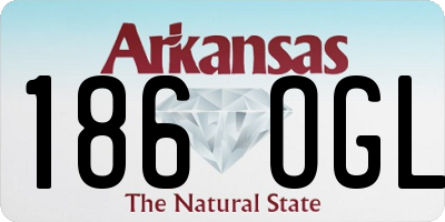 AR license plate 186OGL