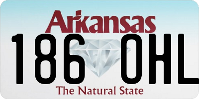 AR license plate 186OHL