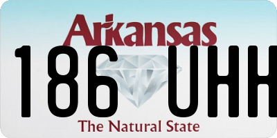 AR license plate 186UHH