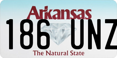 AR license plate 186UNZ