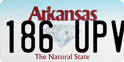 AR license plate 186UPV