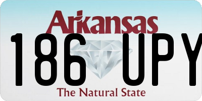 AR license plate 186UPY