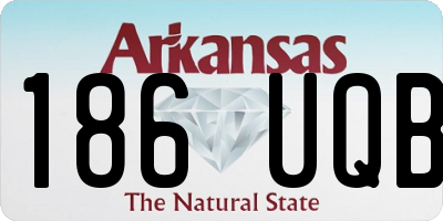 AR license plate 186UQB