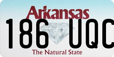 AR license plate 186UQC