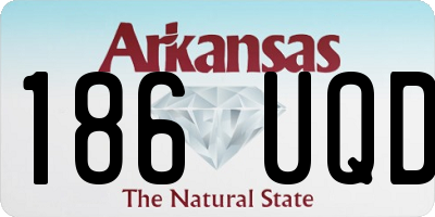 AR license plate 186UQD