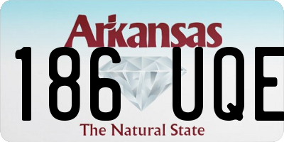 AR license plate 186UQE