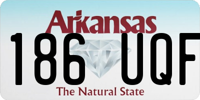 AR license plate 186UQF