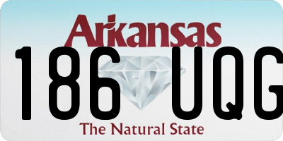 AR license plate 186UQG