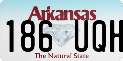 AR license plate 186UQH