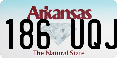 AR license plate 186UQJ
