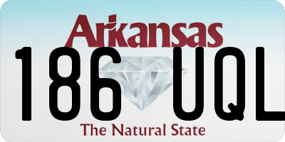 AR license plate 186UQL