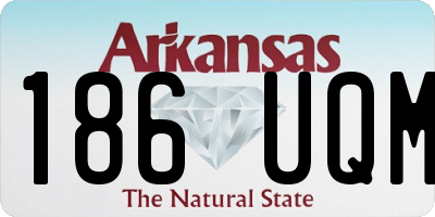 AR license plate 186UQM