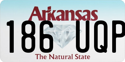 AR license plate 186UQP