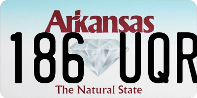 AR license plate 186UQR