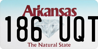 AR license plate 186UQT
