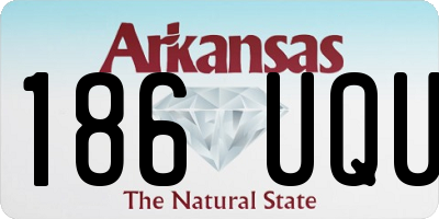 AR license plate 186UQU