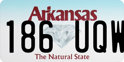 AR license plate 186UQW
