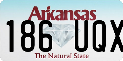 AR license plate 186UQX