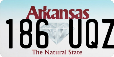 AR license plate 186UQZ