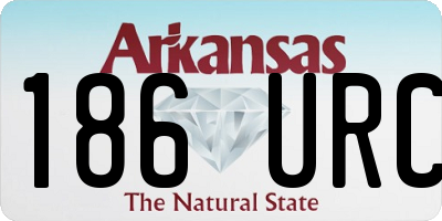 AR license plate 186URC