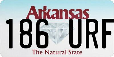 AR license plate 186URF