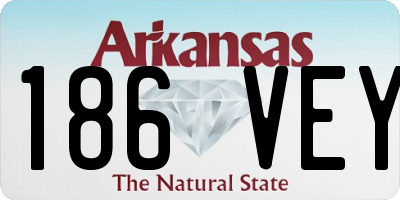 AR license plate 186VEY