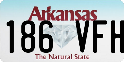 AR license plate 186VFH