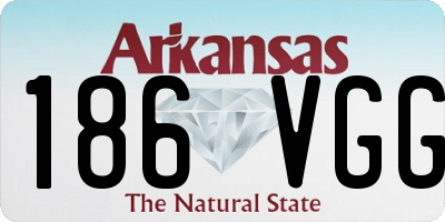 AR license plate 186VGG