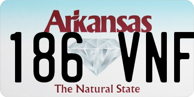 AR license plate 186VNF