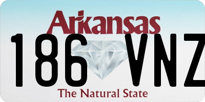 AR license plate 186VNZ