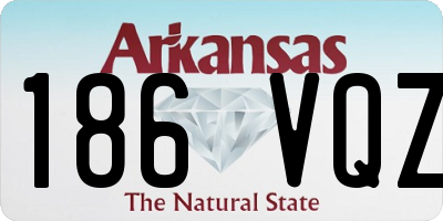 AR license plate 186VQZ