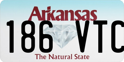 AR license plate 186VTC