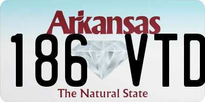 AR license plate 186VTD